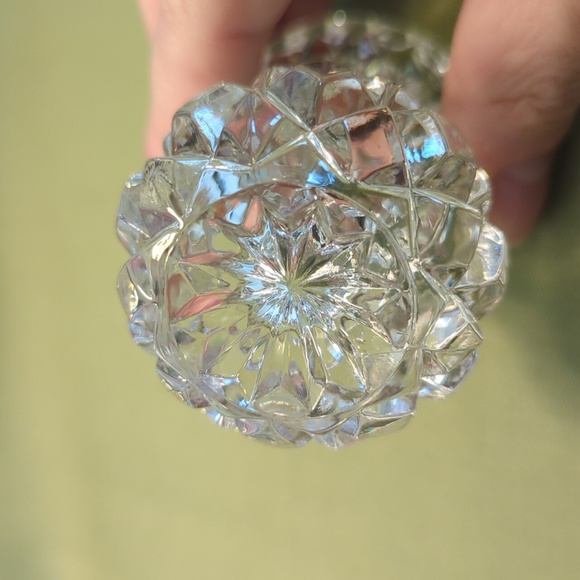 Vintage Crystal Toothpick Holder - Picture 2 of 4